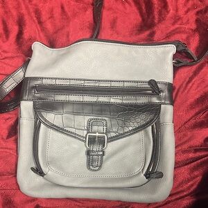 Stylish Gray and Black Women's Bag